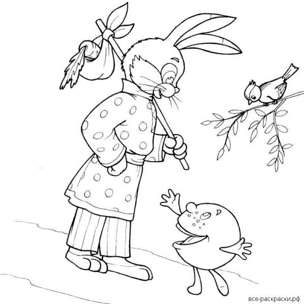 Раскраска "Колобок"