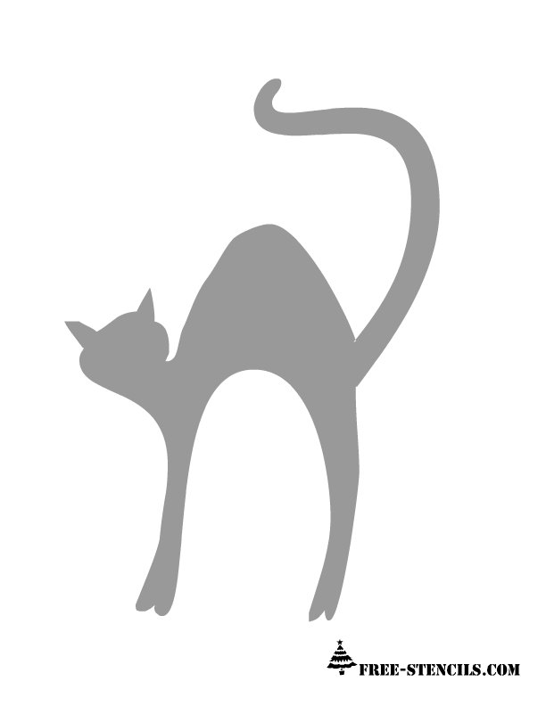 Трафарет кошки