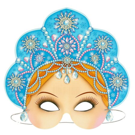 Маска Снегурочки