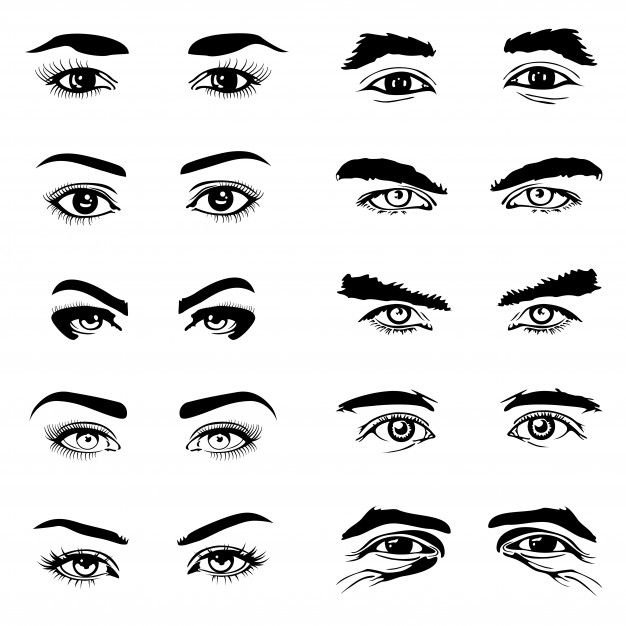 Брови силуэт