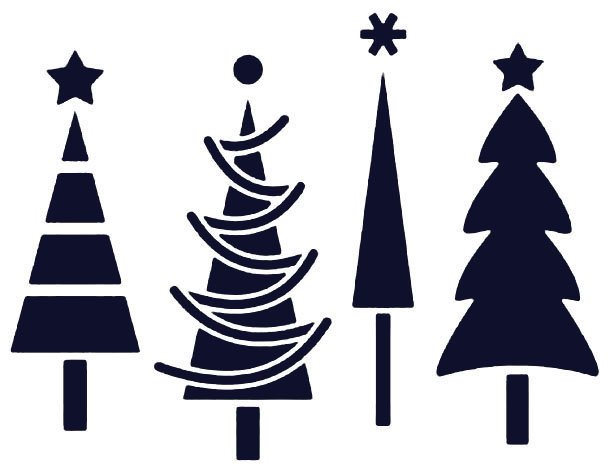 Трафарет "елка"