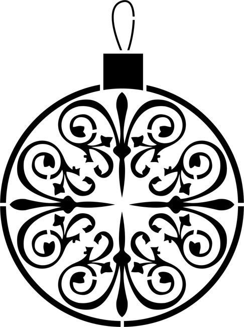 Узоры для новогодних шаров