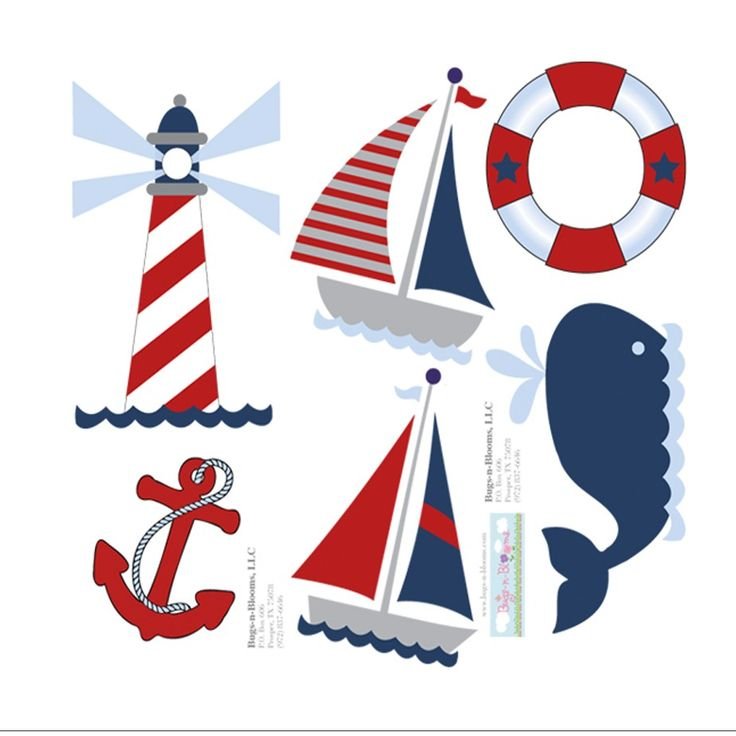 Стикеры в морском стиле