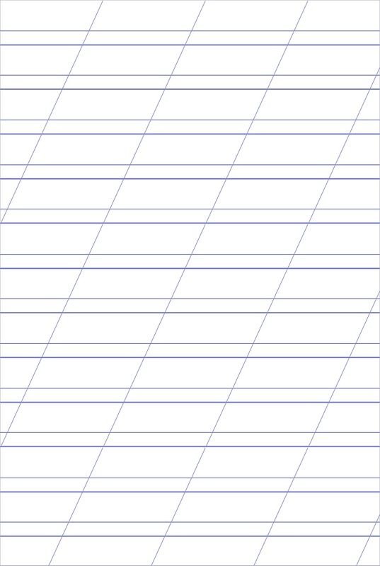 Разлиновка косая линия а4