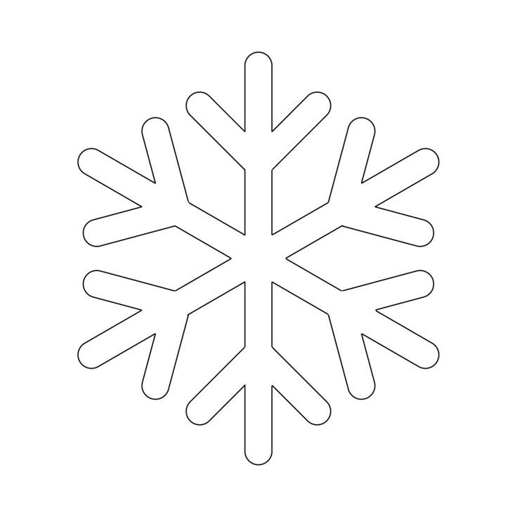 Снежинка раскраска