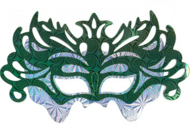 Маска Новогодняя елка