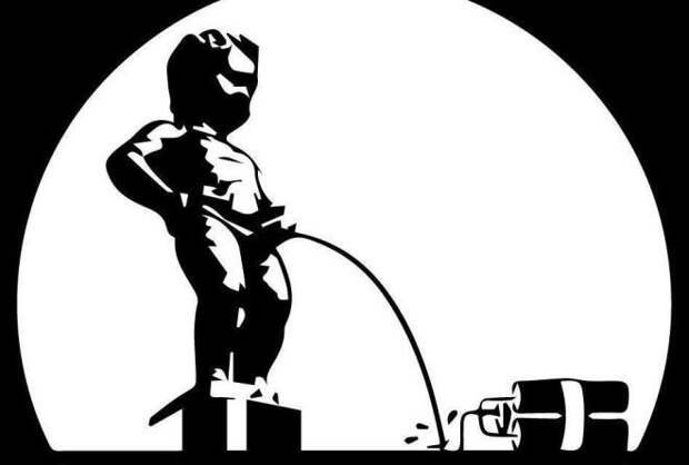 Писающий мальчик Графика