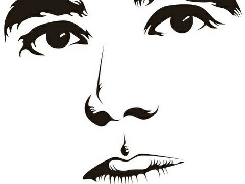 Губы силуэт