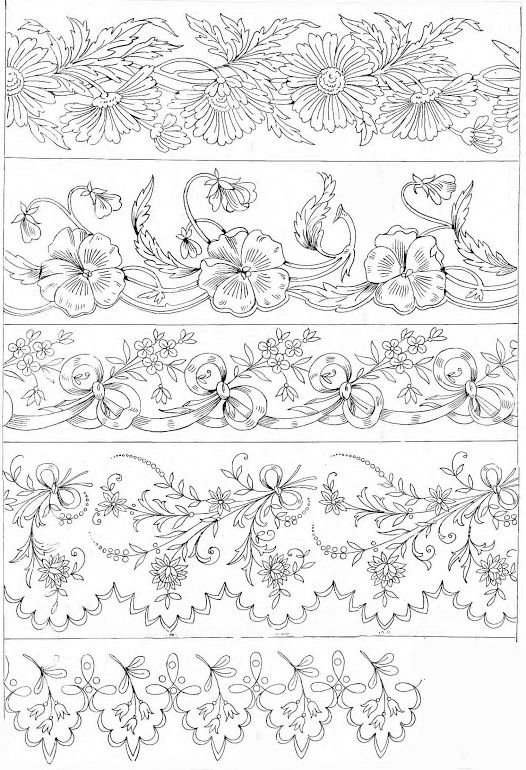 Трафареты для люневильской вышивки бисером