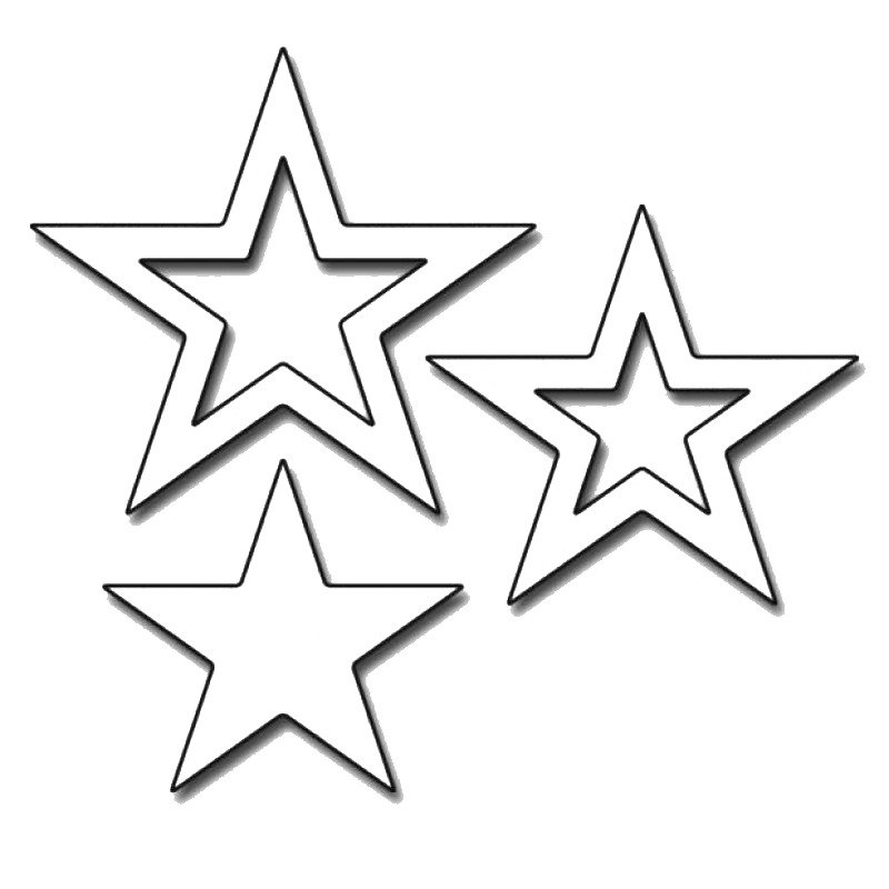 Трафареты на окна звездочки