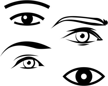 Глаза мужские вектор