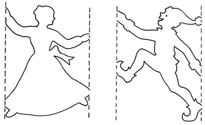 Симметричное силуэтное вырезание