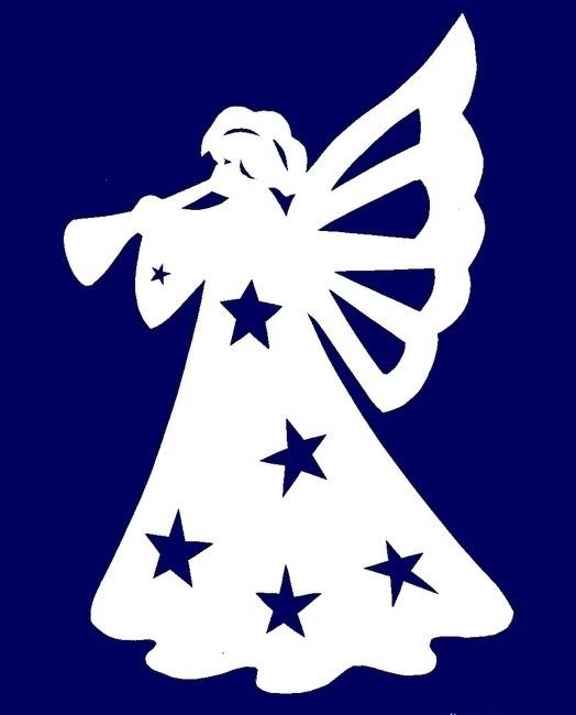 Фигурки на окна из бумаги на новый год