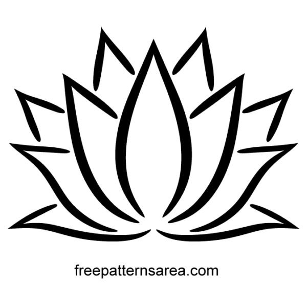Лотос рисунок