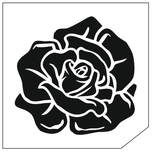 Трафарет "розы"