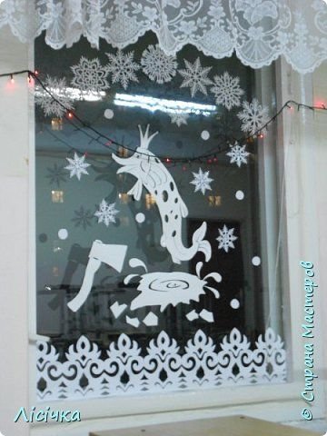 Украшение окон сказка