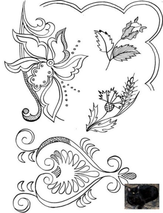 Схемы для люневильской вышивки