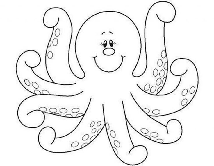 Раскраска морские обитатели