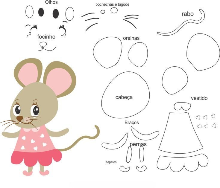 Выкройки из фетра