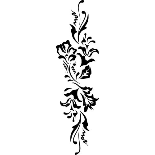 Растительный орнамент вертикальный