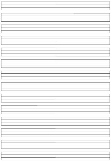 Линованный лист а4