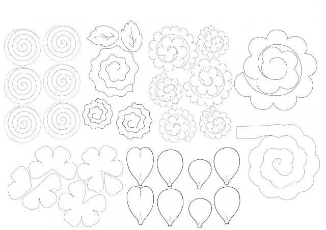 Заготовки для бумажных цветов