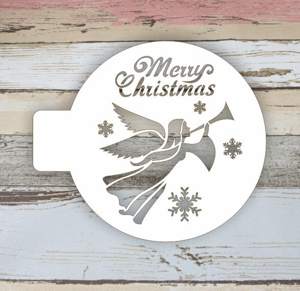 Новогодние трафареты для кофе