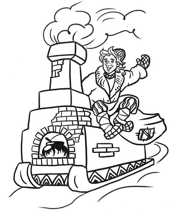 По щучьему велению Емеля на печм