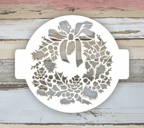 Трафарет на торт с новым годом