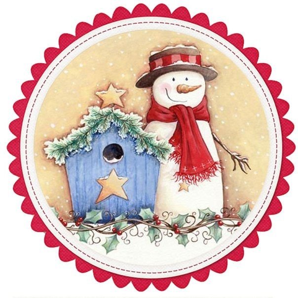 Новогодние наклейки