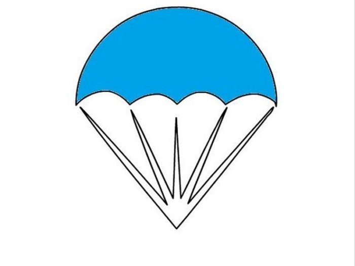 Десантник с парашютом