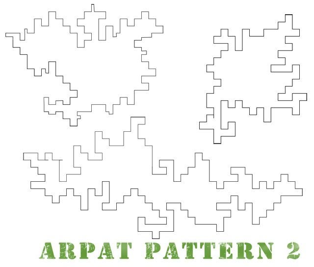 Пиксельный цифровой камуфляж трафарет