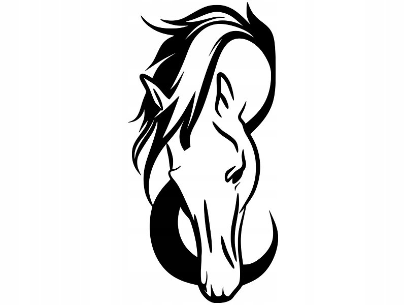 Трафарет лошадиной головы