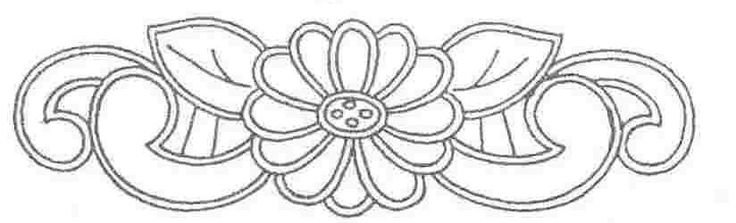 Машинная вышивка Ришелье