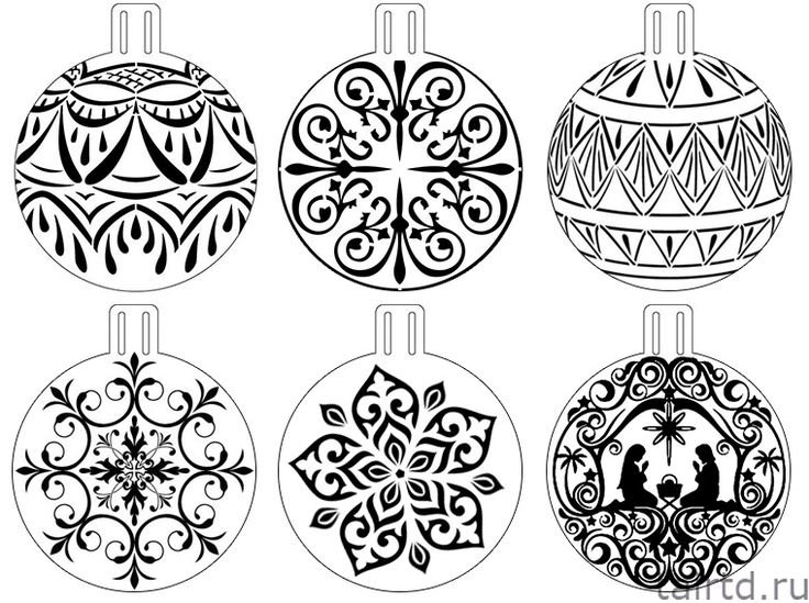 Новогодние шары орнамент