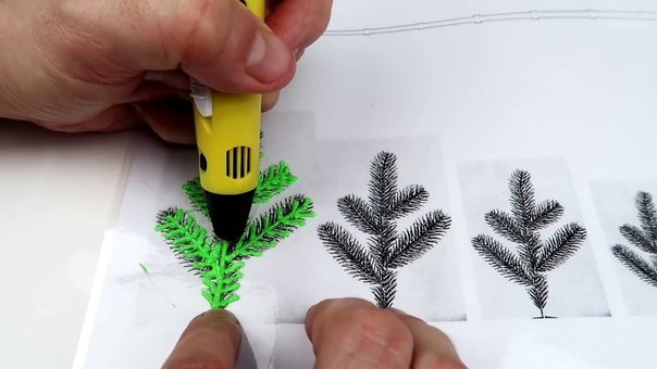 Елка 3d ручкой