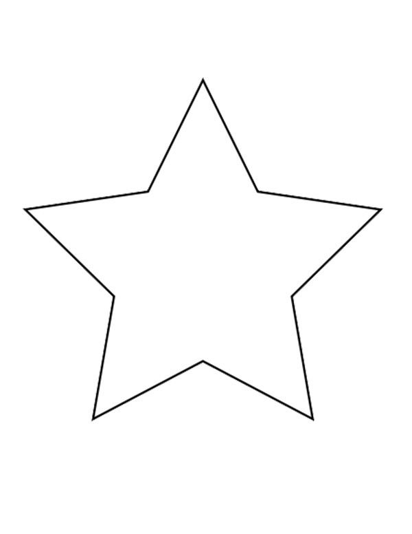Трафарет для вырезания звезд