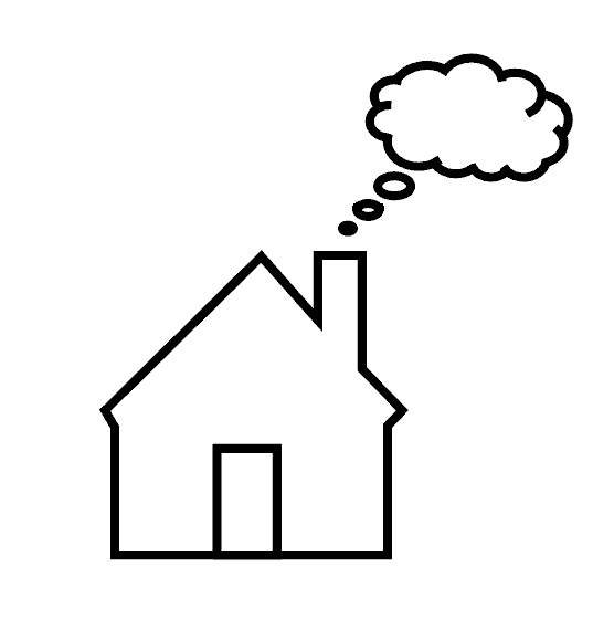 Домик с трубой