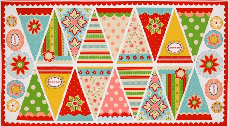 Елка с флажками гирляндой