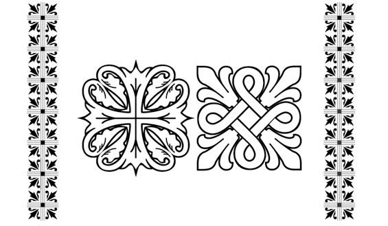 Церковный орнамент вектор