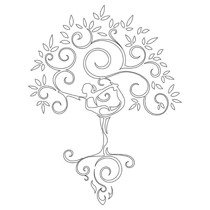 Дерево с завитушками