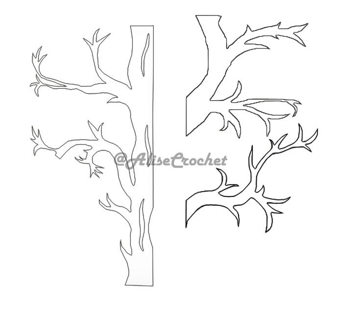 Трафареты на окна дерево