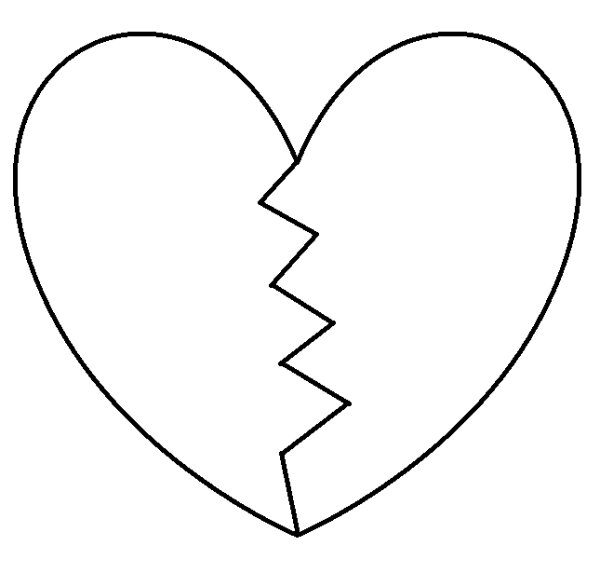 Трафарет сердечки