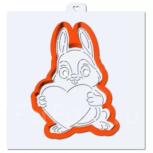 Трафарет для пряника Зайка