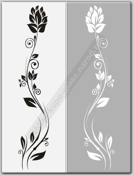 Узор вертикальный узкий