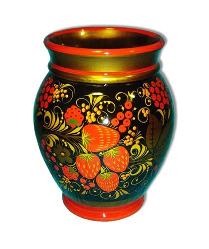 Хохломская роспись ваза