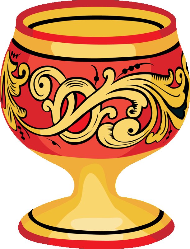 Хохломская роспись посуда рисунок