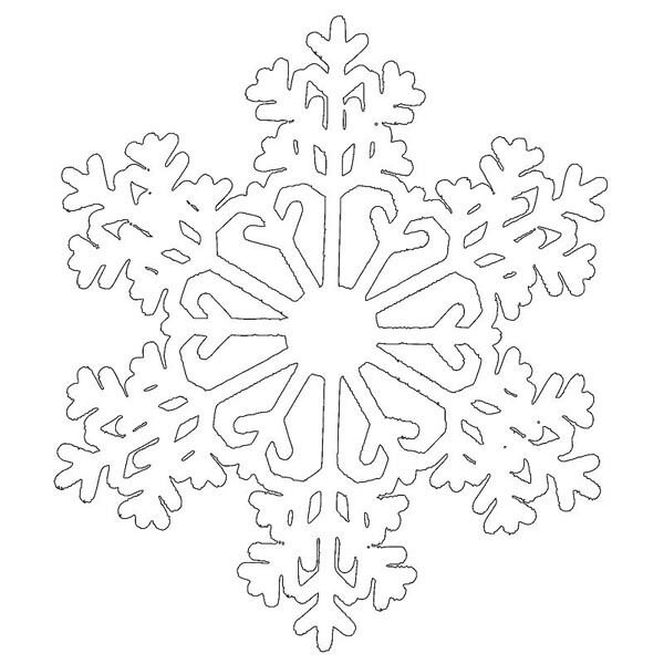 Трафарет «снежинки»