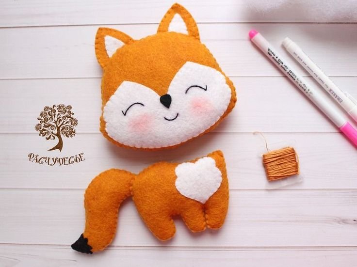 Лисичка из фетра