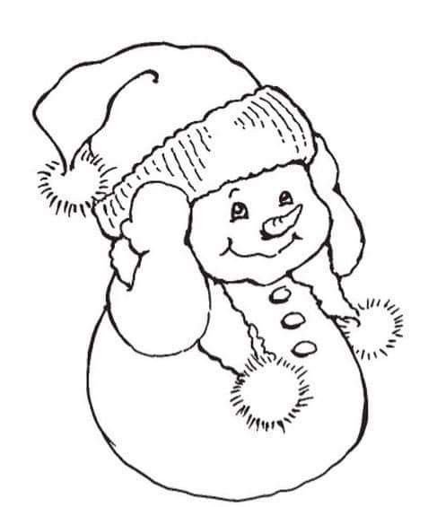 Раскраска новый год для малышей